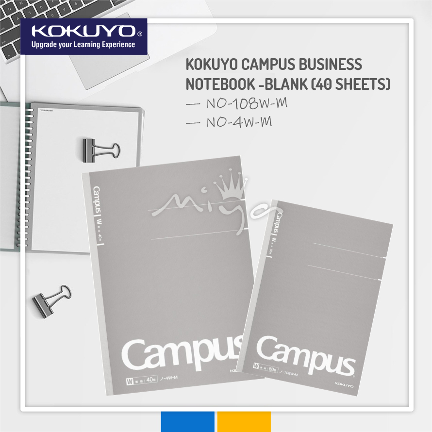 KOKUYO CAMPUS BUISNESS NOTEBOOK A5 | B5 - BLANK （40 SHEETS）BUKU NOTA ...