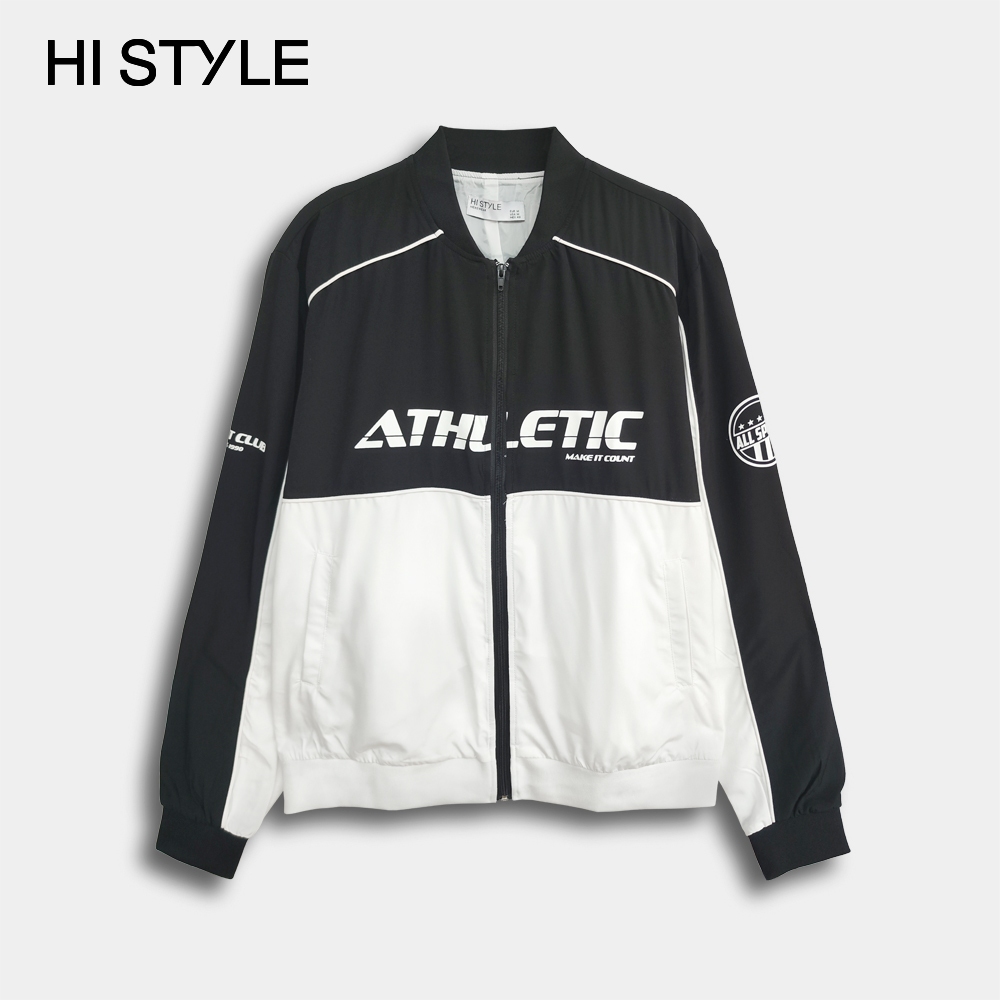 HI STYLE Men Long Sleeve Bomber Jacket - Black - HSJ410377 / Jaket ...