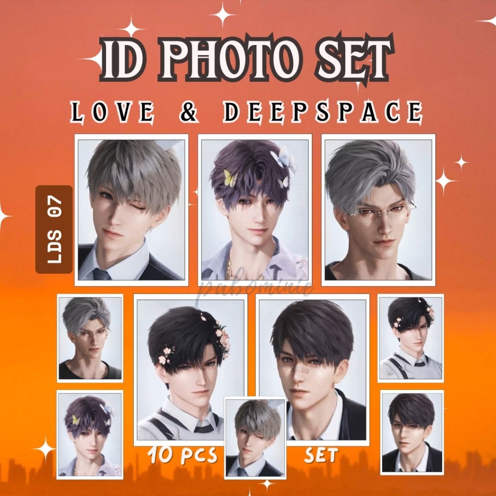 LOVE AND DEEPSPACE ID PHOTO SYLUS RAFAYEL LADS CALEB ZAYNE XAVIER