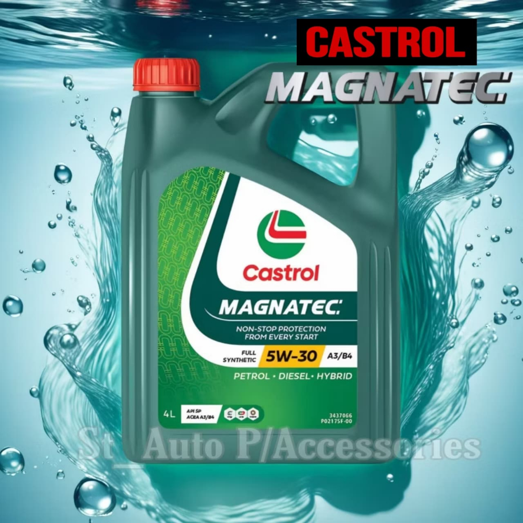 Castrol 5W30 (4 Liter) Magnatec Fully Synthetic Engine Oil - Toyota ...