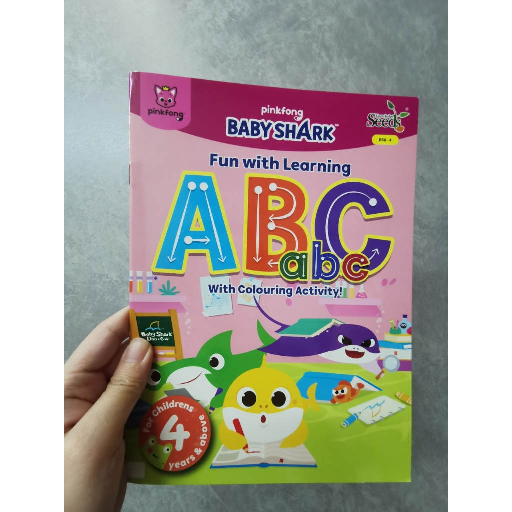 Pinkfong Baby Shark Fun With Learning ABC Writing & Colouring Book ...