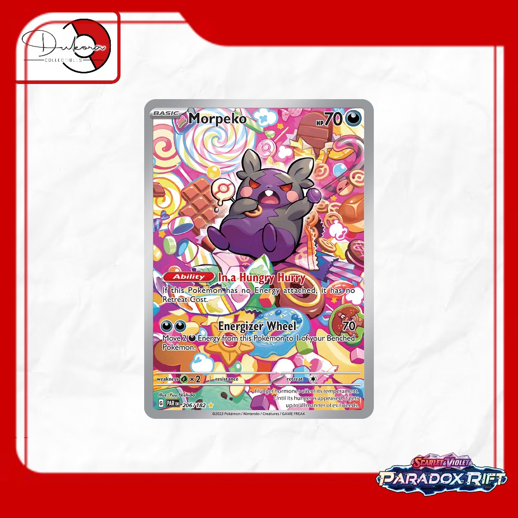 Morpeko - 206/182 - IR [Pokémon TCG : Paradox Rift SV04] | Shopee Malaysia