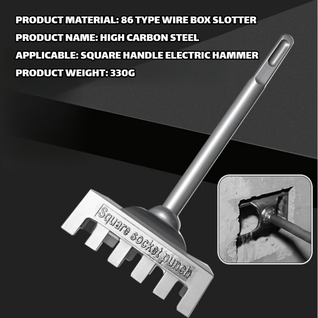 Square Hole Punch Drill Rectangle Slot Tool Multi-function Hole Punch ...