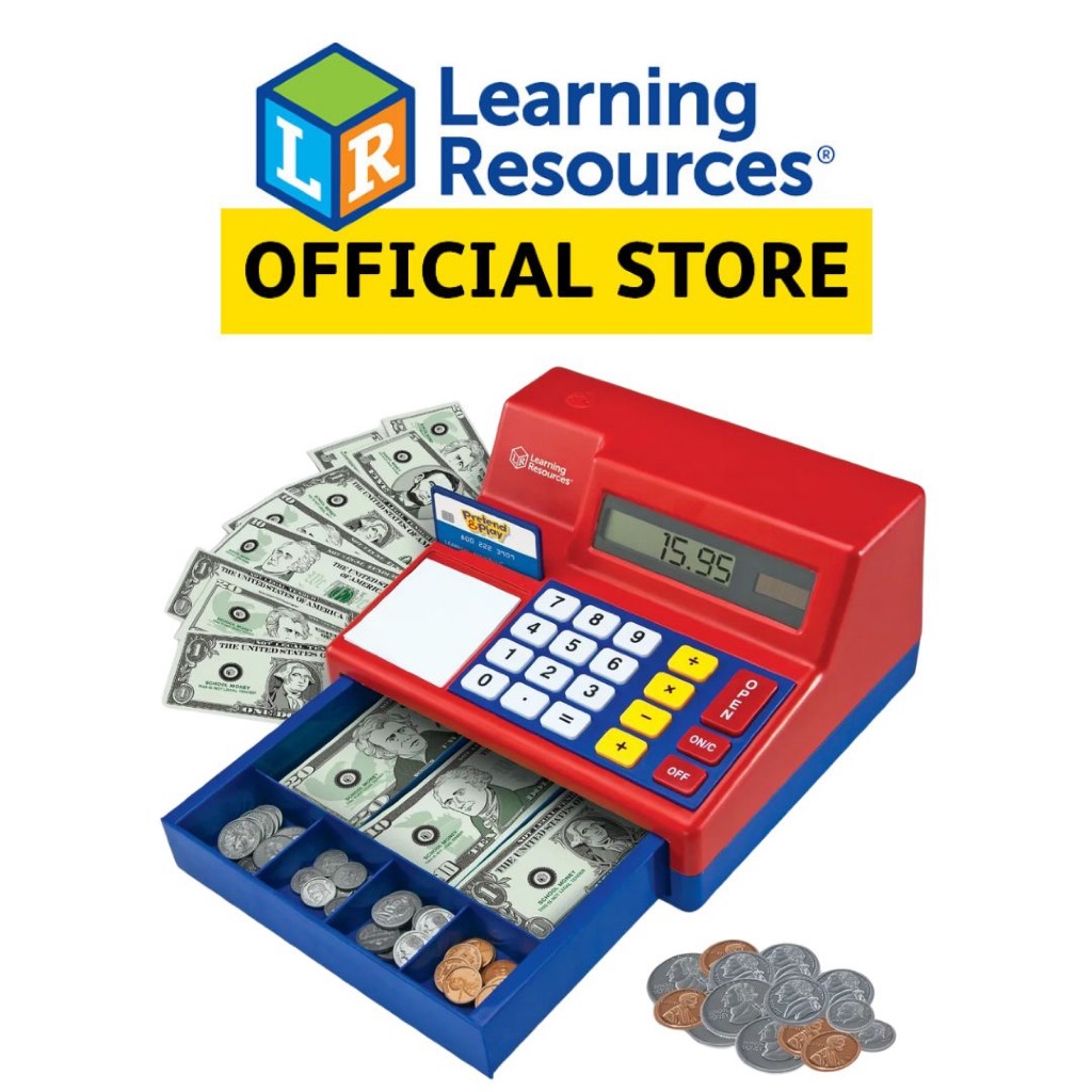 Learning Resources Pretend & Play Calculator Cash Register- Age 3 ...