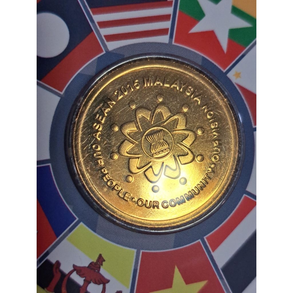 2015 Duit Syiling Peringatan ASEAN Malaysia Commemorative Ringgit Coin ...