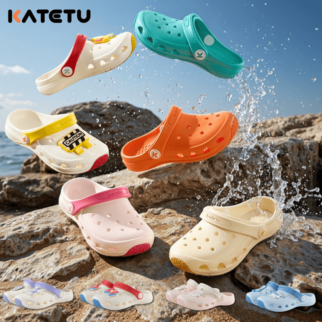 KATETU Soft & Bouncy EVA Slippers for Active Little Feet X5BP007 ...