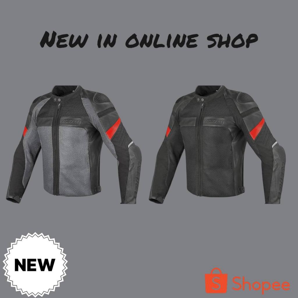 AIR FRAZER MOTORCYCLE RIDING MESH LEATHER JACKET BREATHEABLE MOTOR ...