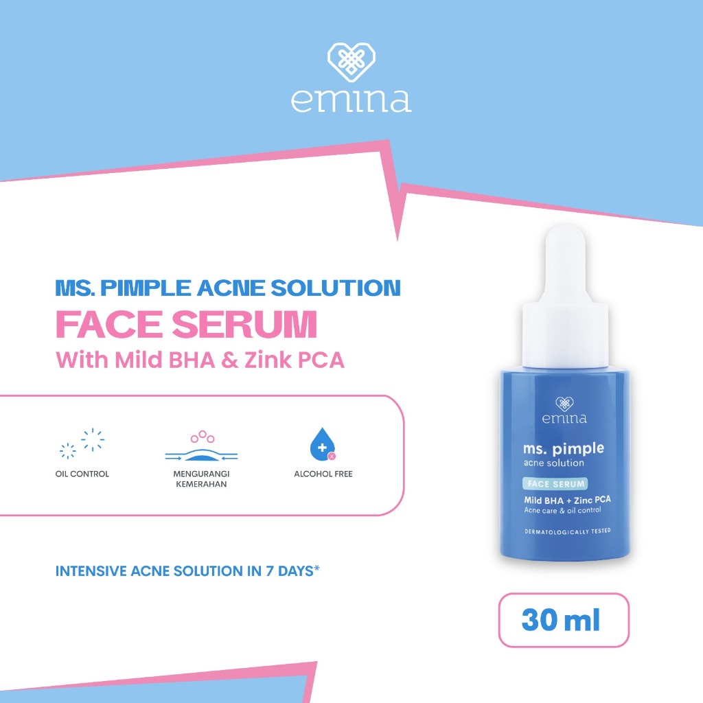 Emina Ms. Pimple Acne Solution Face Serum 30 ml | Shopee Malaysia