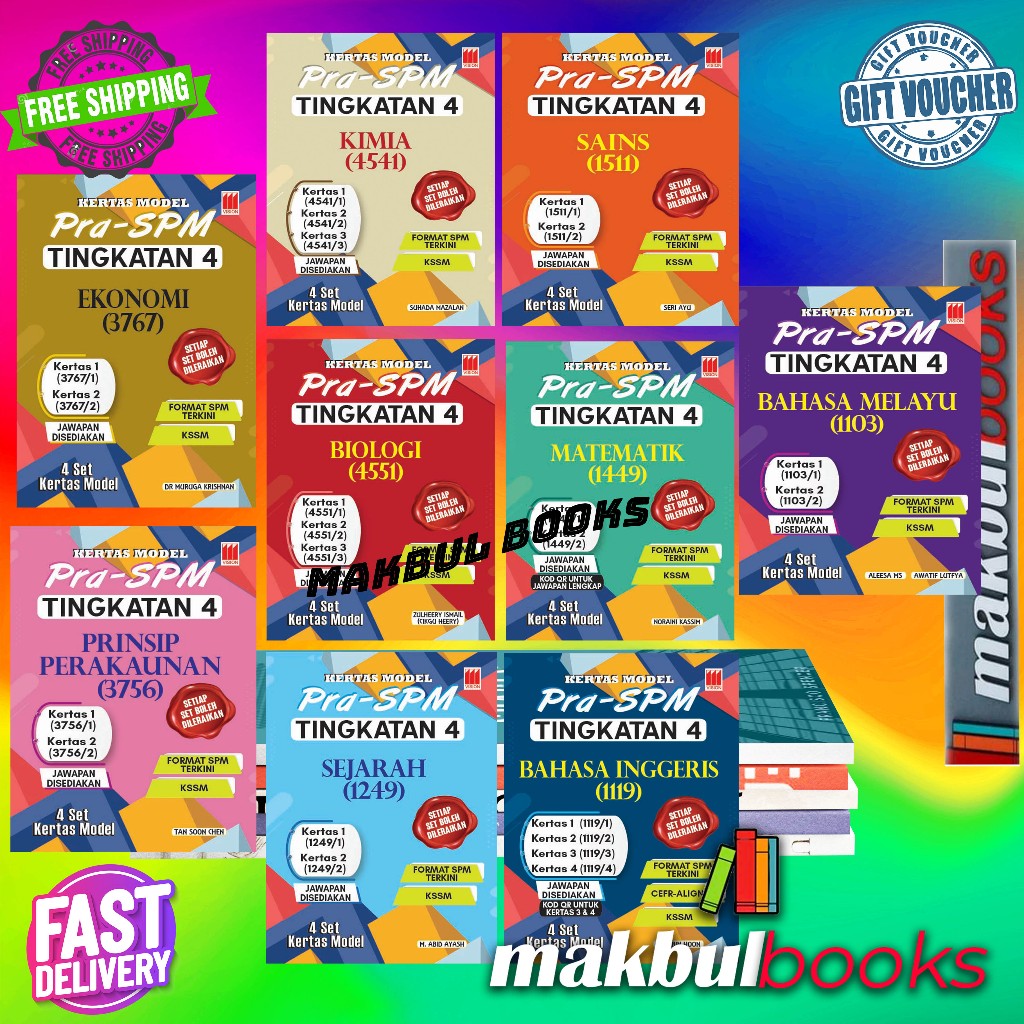 Vision Kertas Model Pra Spm Tingkatan 4 4 Set Ketas Model Shopee