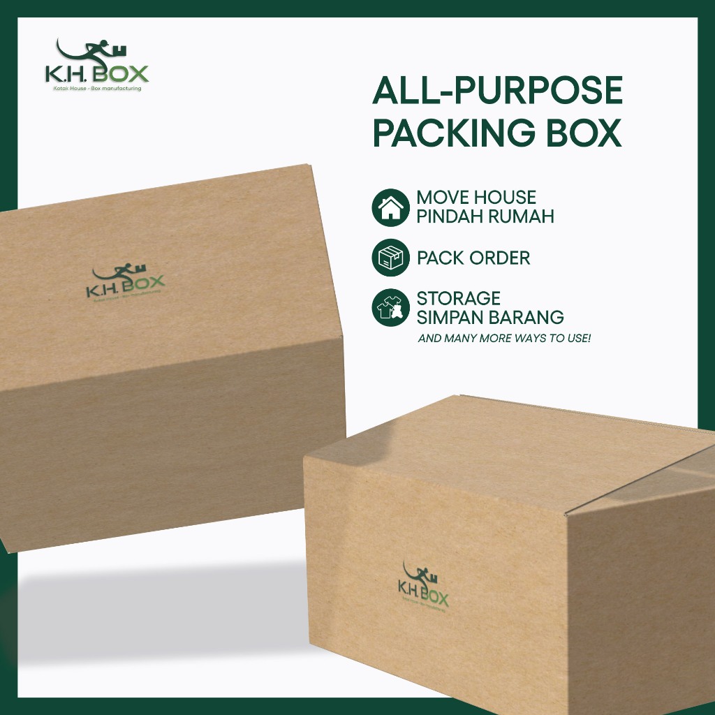 KHBOX Big Size Box / Kotak Besar / Kotak Pindah Rumah / Moving House ...