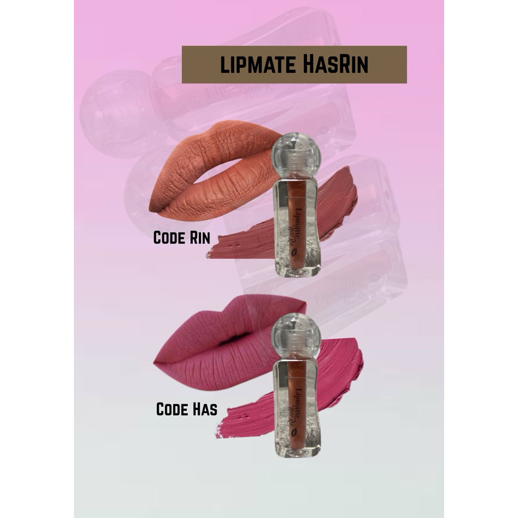 lipmate HasRin 3ml waterproof dan tahan lama | Shopee Malaysia