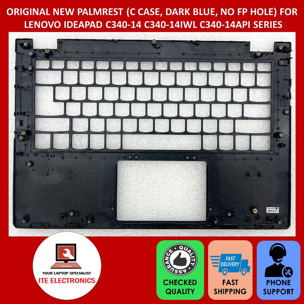 Copertura Superiore Con Tastiera E Poggiapolsi Per Lenovo IdeaPad C340-14IWL – Originale, Nero, Layout Ungherese
