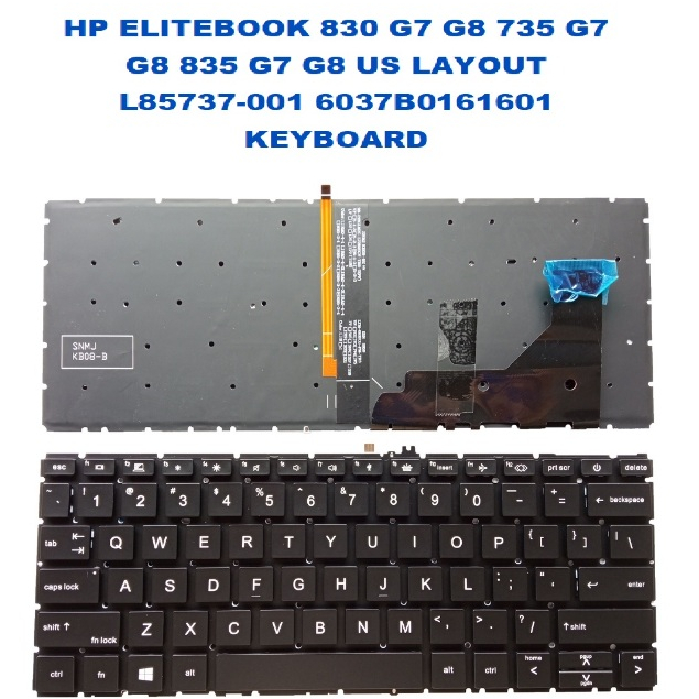 HP ELITEBOOK 830 G7 G8 735 G7 G8 835 G7 G8 US LAYOUT L85737-001 ...
