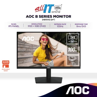 AOC 24B20JH3 24B15H2 24" Full HD IPS Monitor | 100Hz | Adaptive Sync | 1080p | Office & Home Monitor
