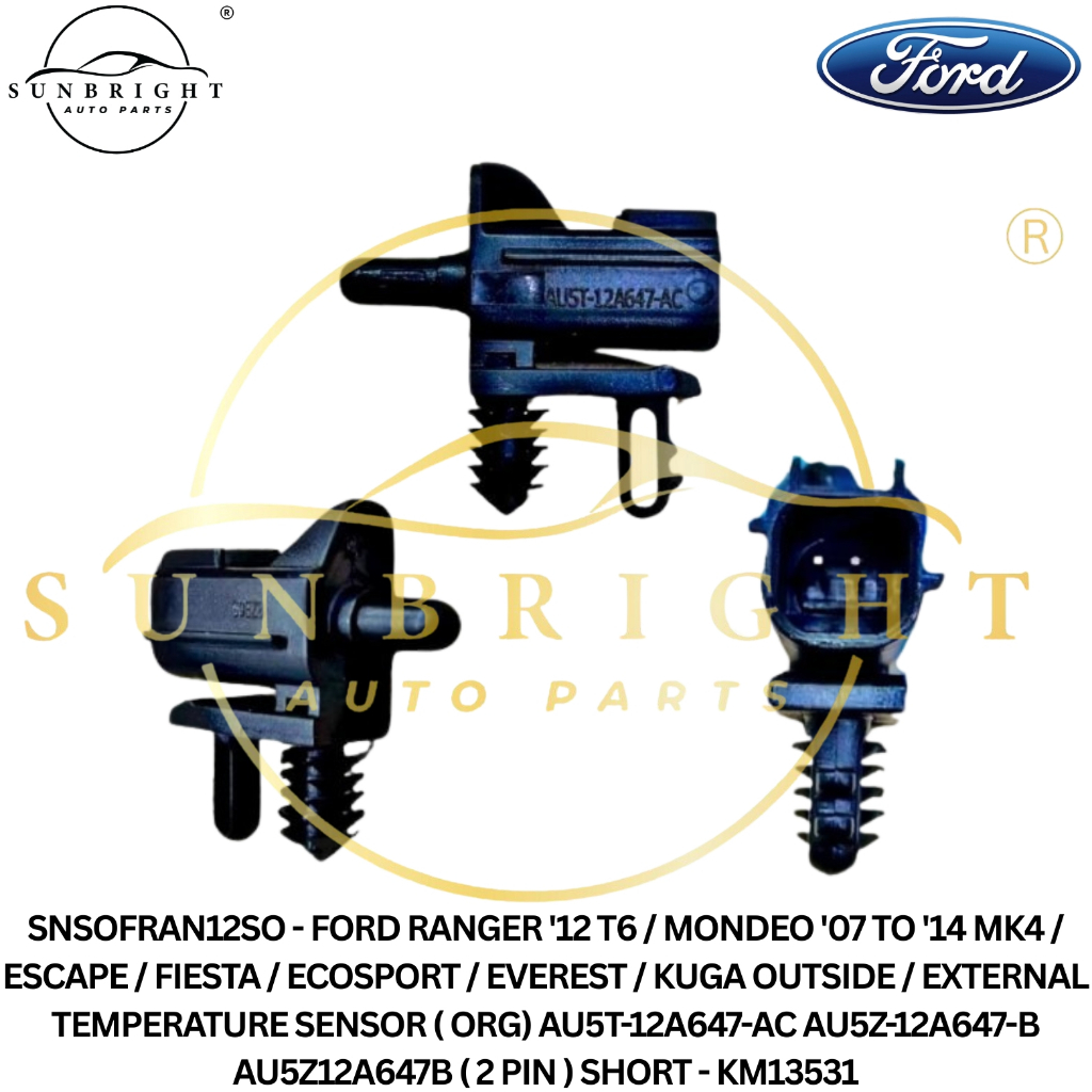 FORD RANGER '12 T6/MONDEO '07 TO '14 MK4/ESCAPE/FIESTA/ECOSPORT/EVEREST ...