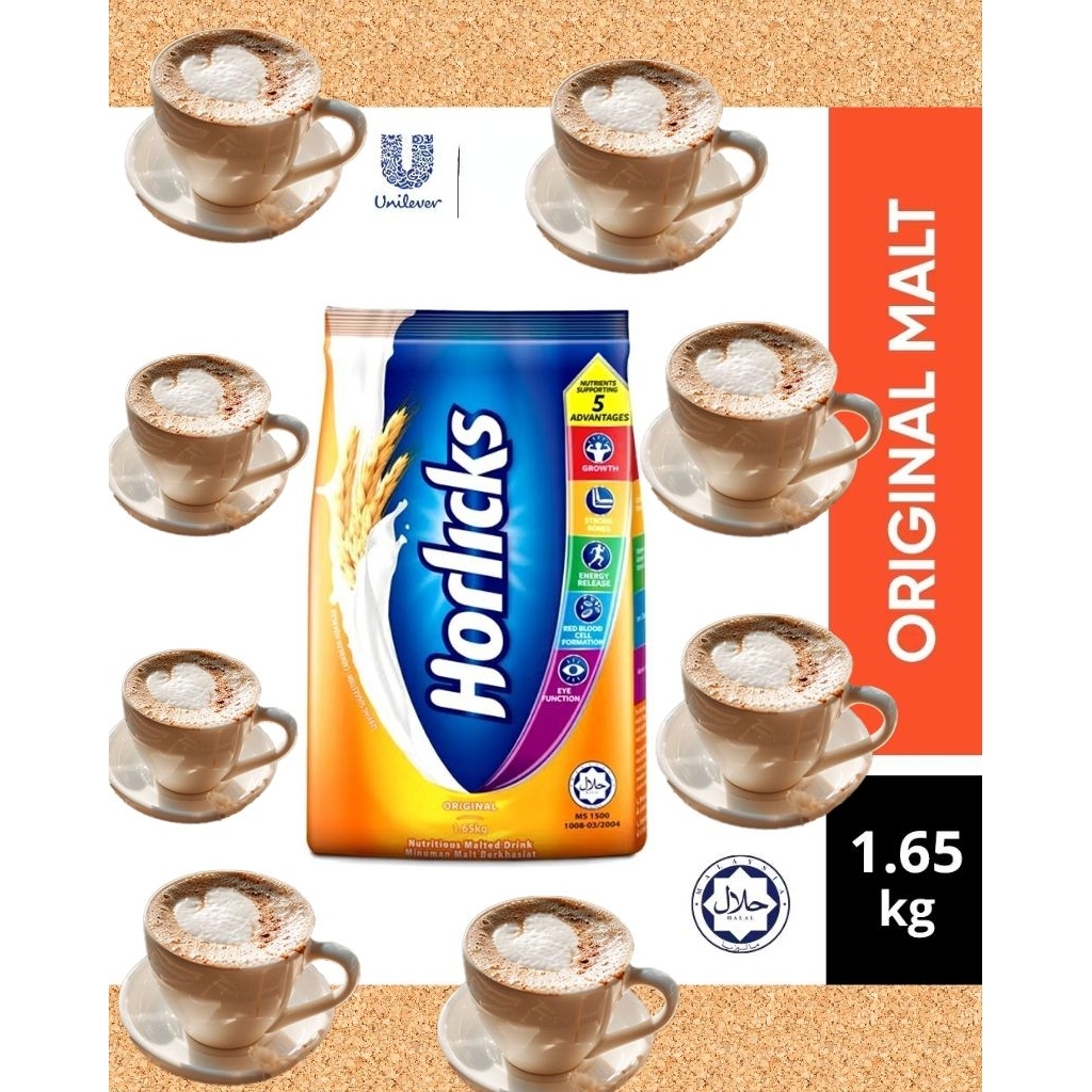 Horlick Original Nutritious Malted Drink 1.65KG Exp 6/2026 | Shopee ...