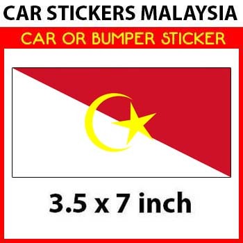 Car Sticker OR Bumper Sticker - Segamat Johor Flag District Sticker ...