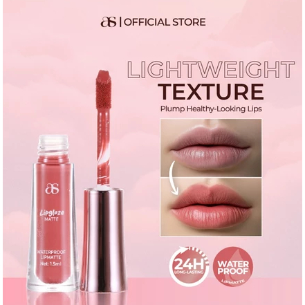 AS LIPGLAZE MATTE WATERPROOF LIPMATE 1.5ML BY ALIFF SYUKRI | Shopee ...