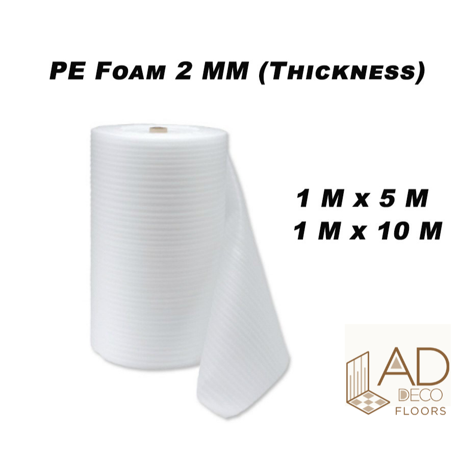 PE Foam Underlay Sheet 2 MM x 1 M x 5 M/10M (Flooring Underlay Sheet ...