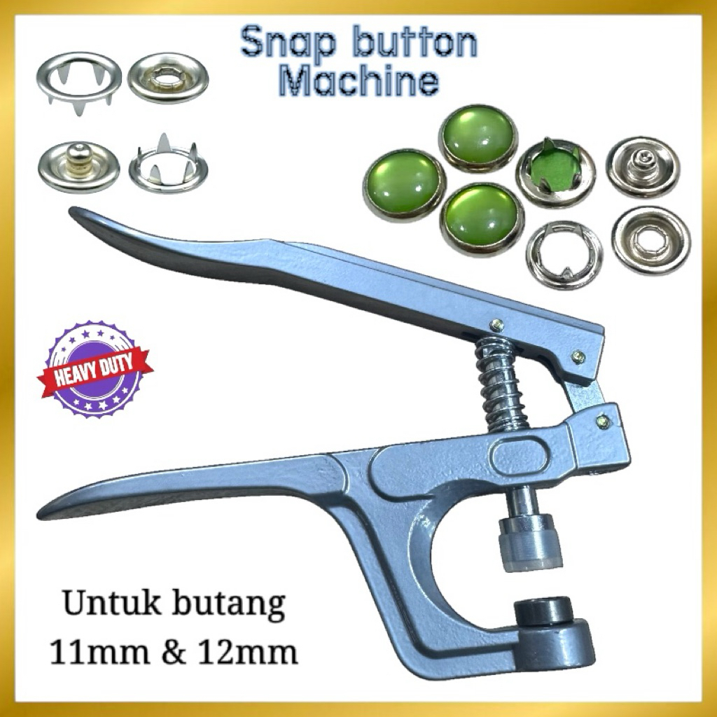 11mm, 11.5mm & 12mm Playar butang ketip/ Plier snap button/ plier ...