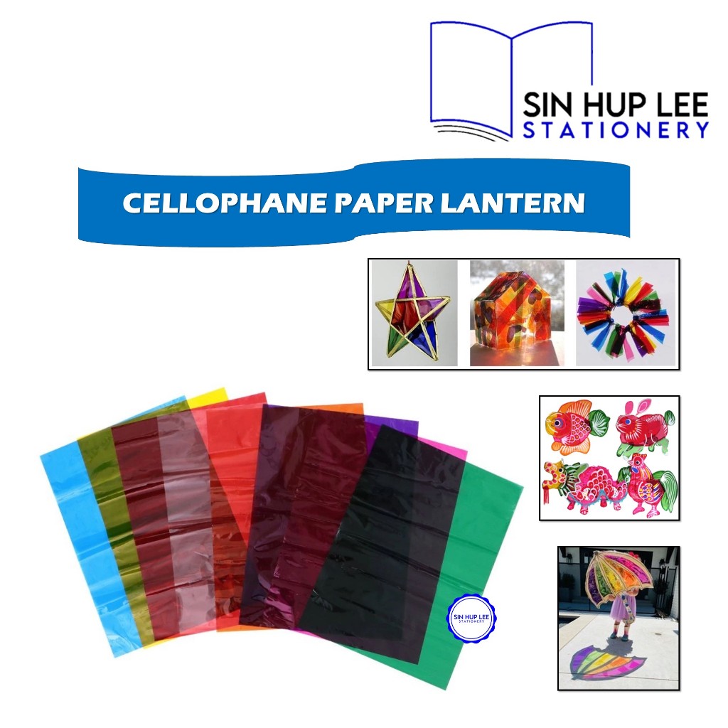 Glass Paper 87.5cm x95 cm Cellophane Paper Lantern Crafts Hamper ...