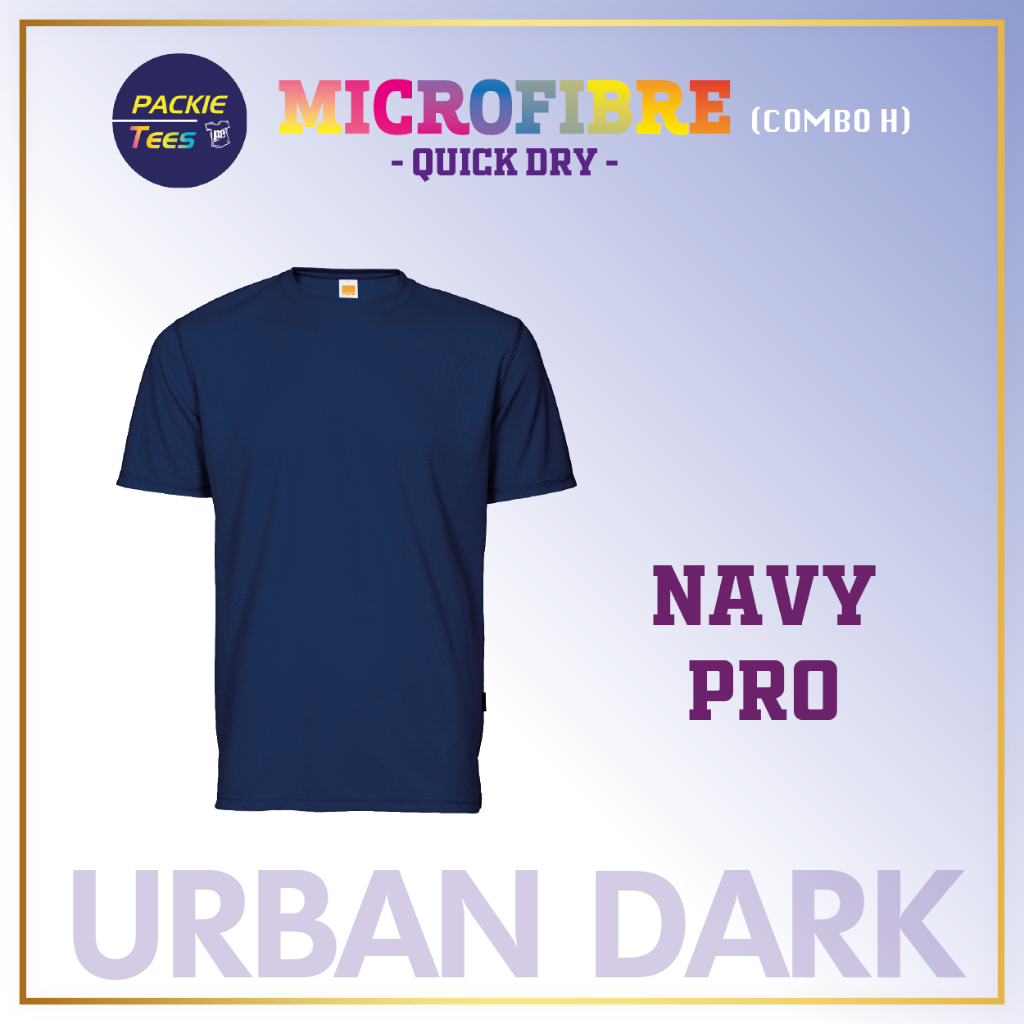 💯[READY STOCK]Navy Pro QD0478 T-shirt 100% Microfibre Eyelet Short ...