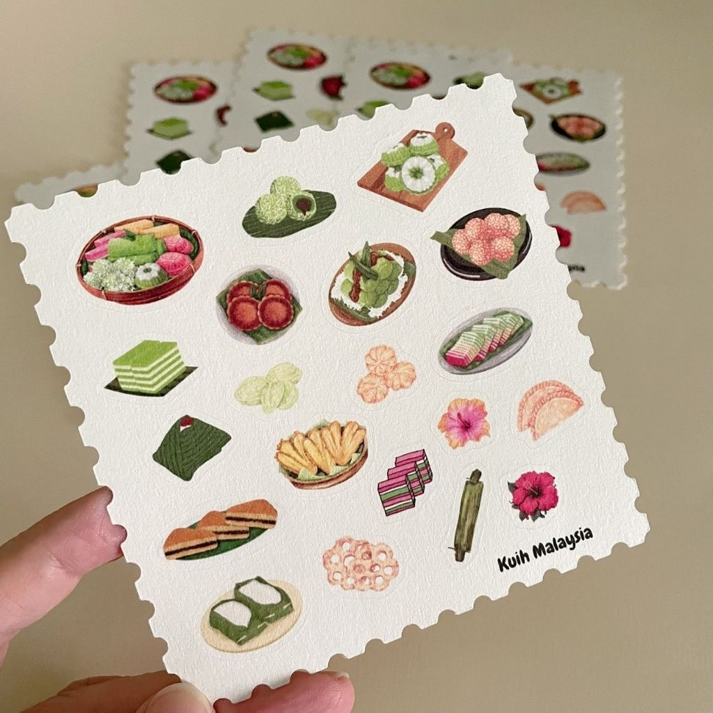 kuih Malaysia pelekat | stickers | food sticker | kuih stickers| labels ...