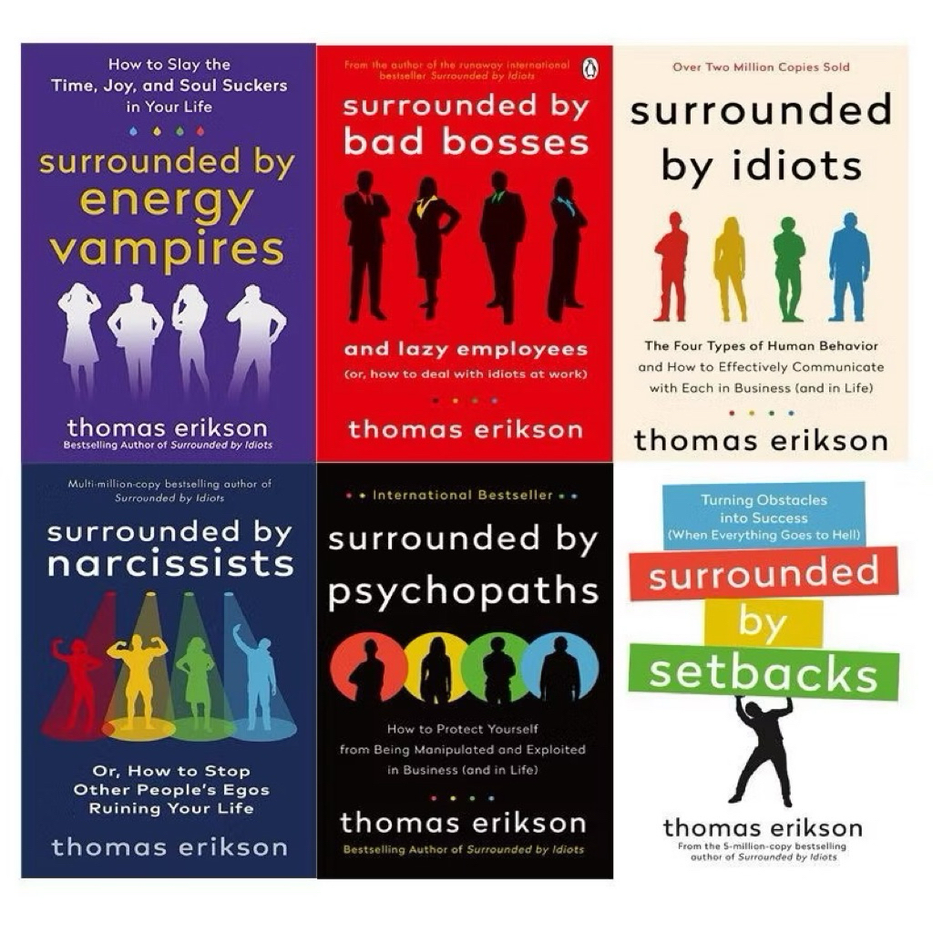 English Book : 6 books Surrounded by Idiots, by Bad Bosses, by ...