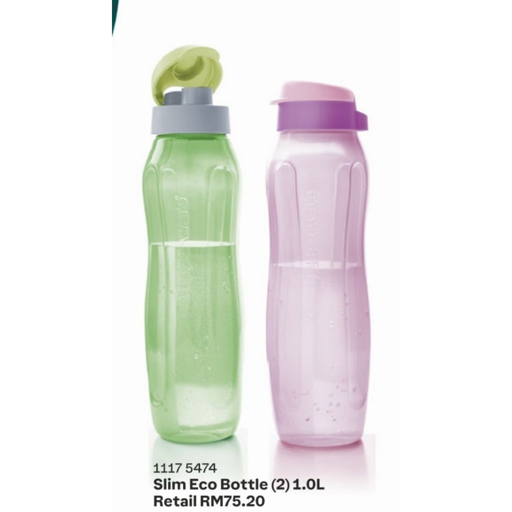 Tupperware bottle air eco 1L slim(1pc) | Shopee Malaysia