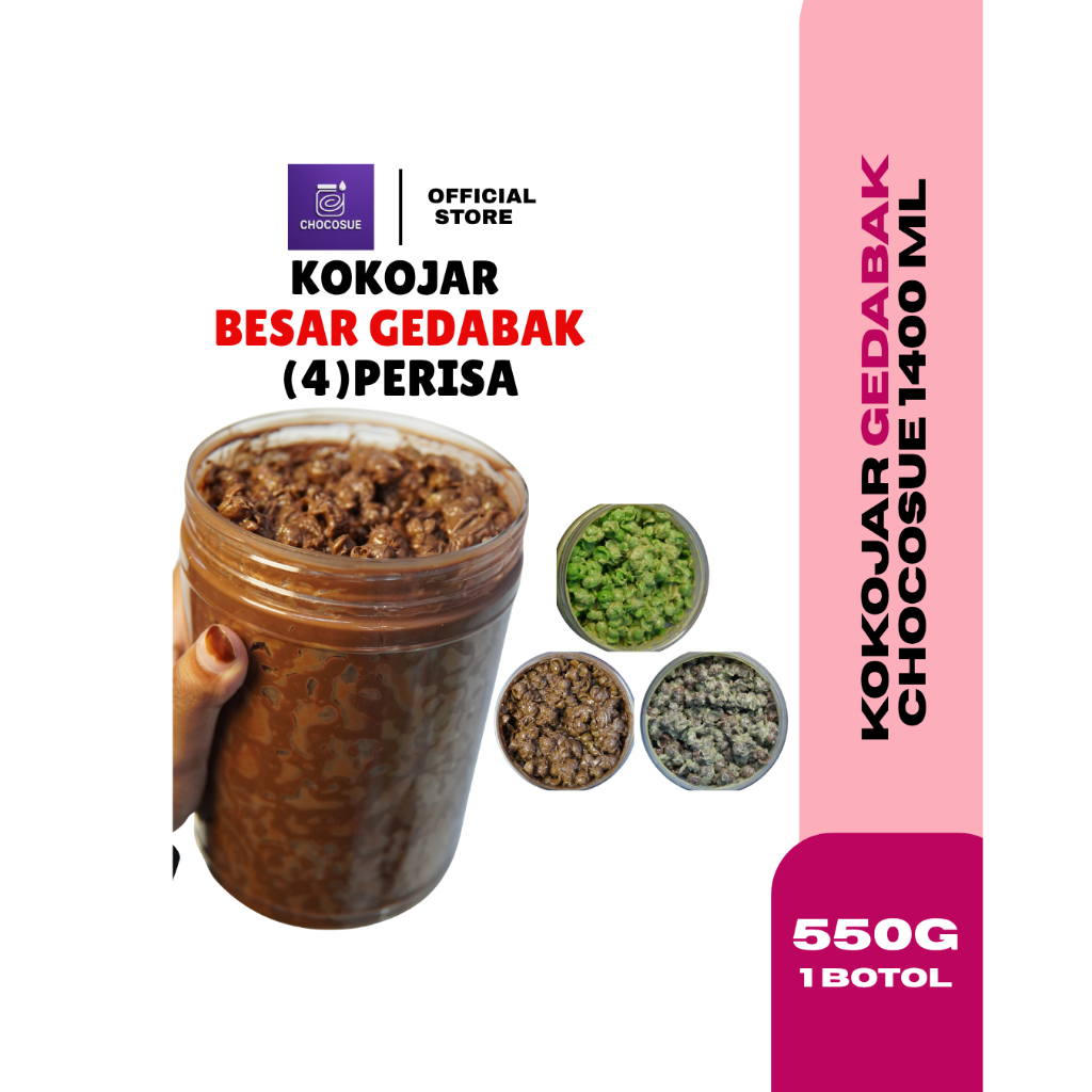 Kokojar Balang Besar 4 PERISA ,Matcha,Coklat putih,Coklat gelap ...
