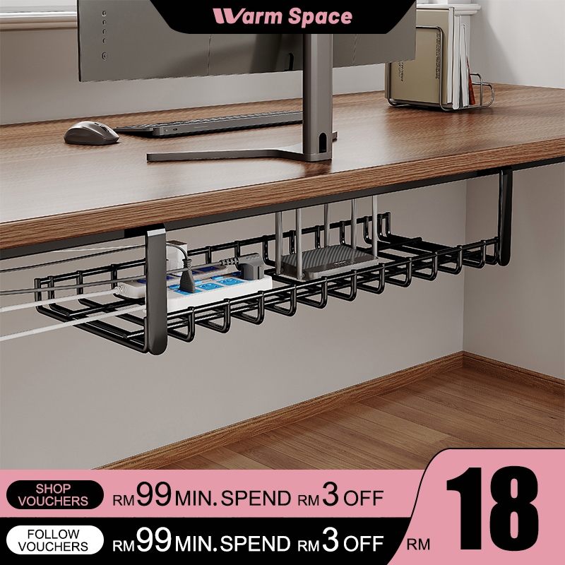 Cable Organizer Under Table Cable Management Rak Bawah Meja Wire ...