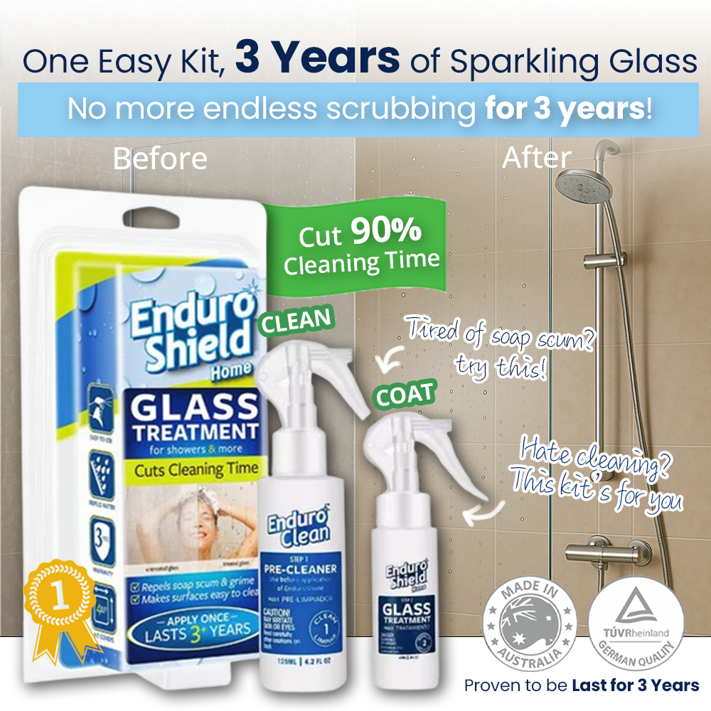 EnduroShield DIY Shower Glass Coating Home Treatment Kit Last for 3 ...