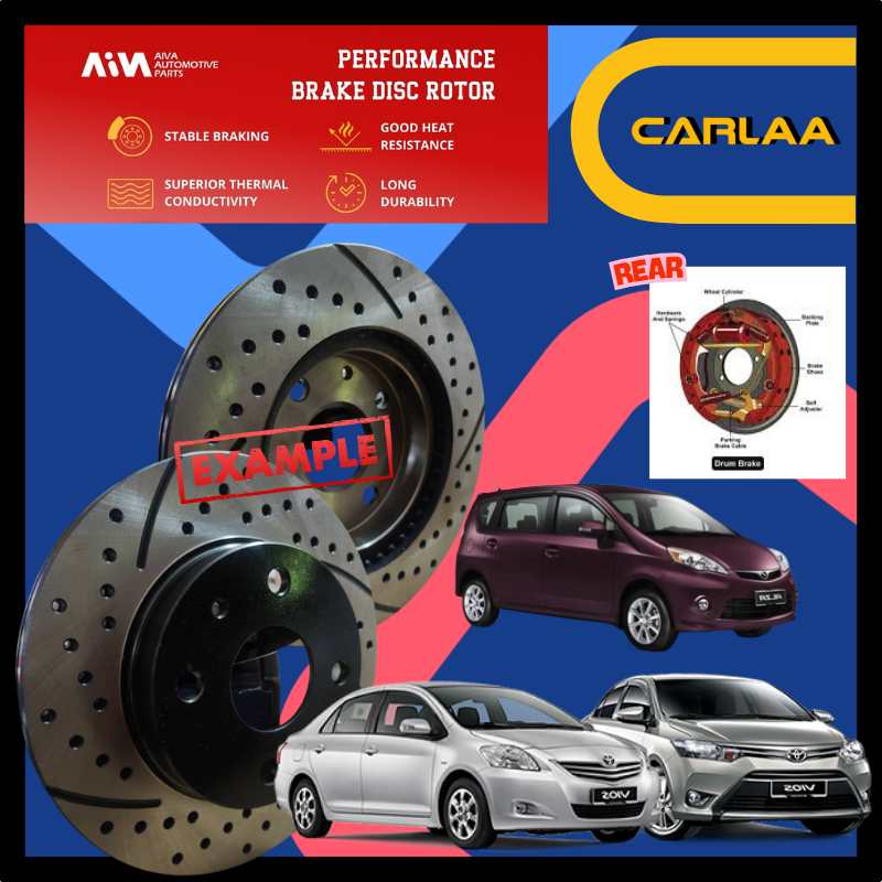 AIVA JAPAN TOYOA VIOS NCP93 NCP150 ALZA 2012' ROTOR DISC DEPAN RACING ...
