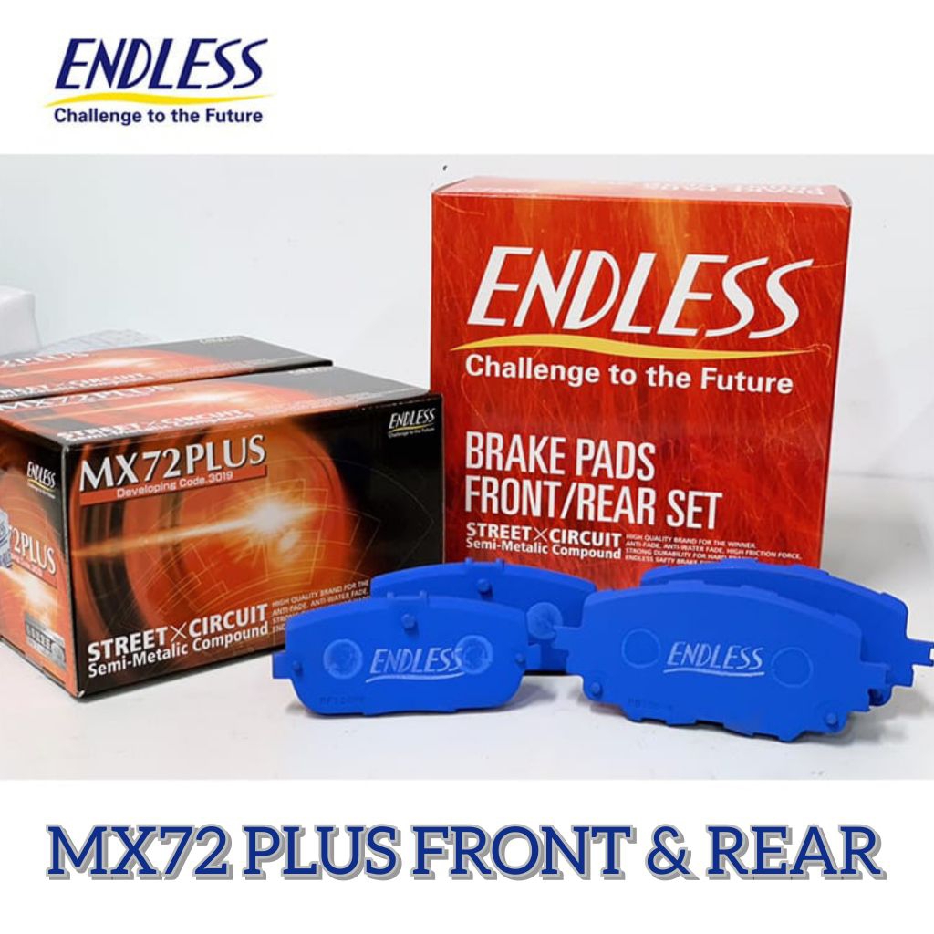 ENDLESS EP291(GRBリア) MX72+ Endless Brake Pads MX72-PLUS Type EP357/EP291 Mitsubishi Evo 5~10