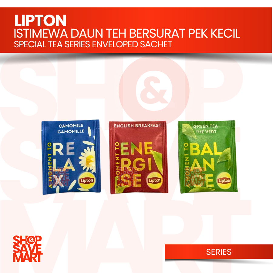 Lipton Feel Good Enveloped Tea Bag Relax Camomile, Black Green Tea ...