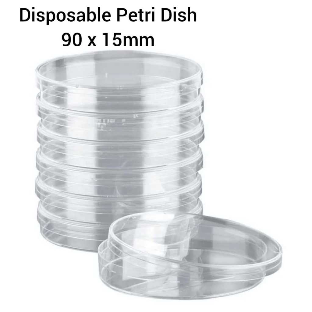 Petri Dish, Disposable Petri Dish 90 x 15mm with Lids, Sterilized by ...