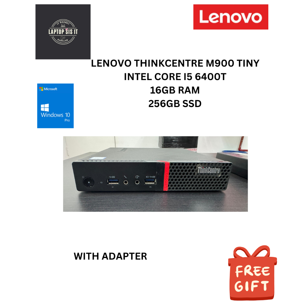 Lenovo ThinkCentre M900 Tiny | i5-6400T | 16GB RAM | 256GB SSD ...