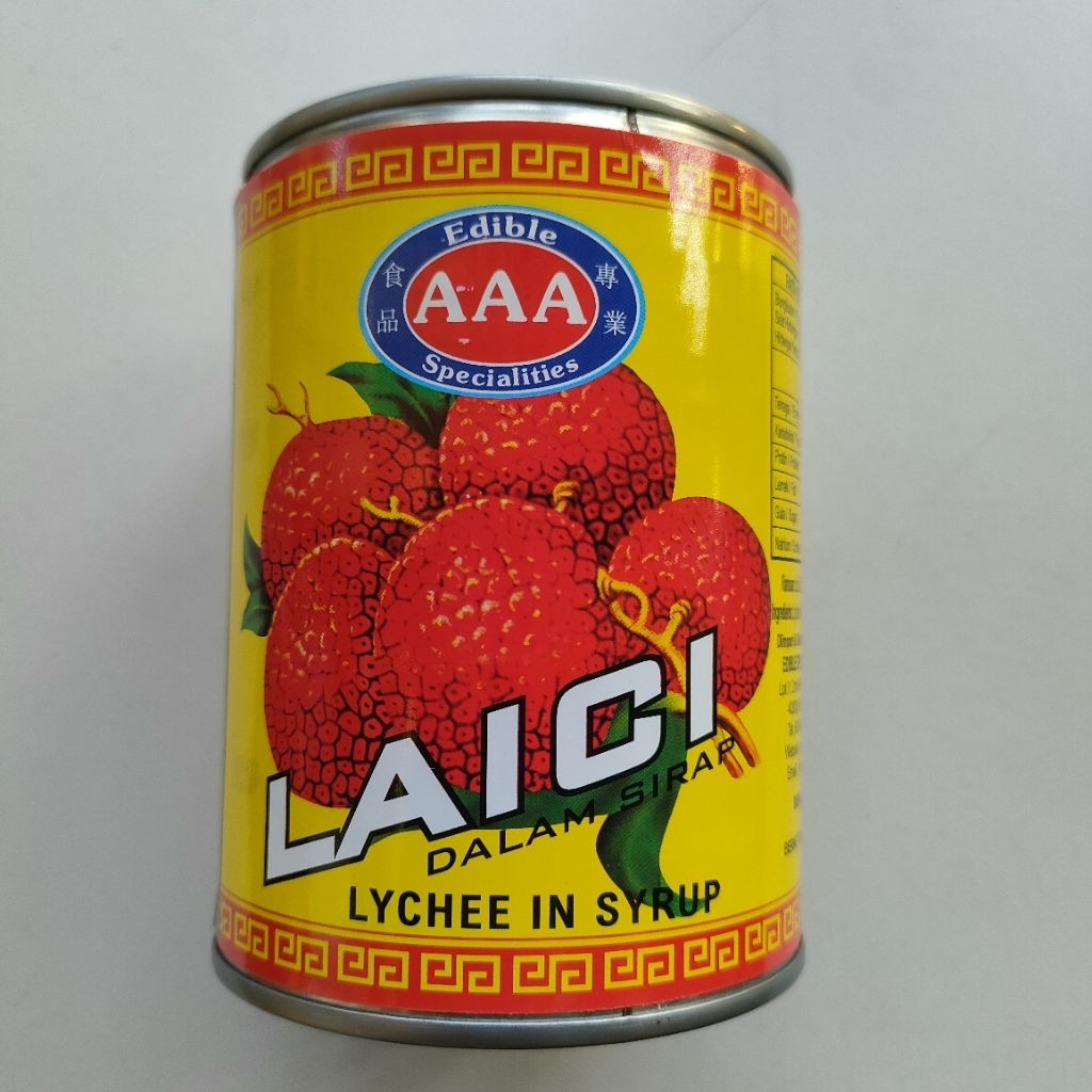 New AAA Lychee Can Laici Tin 荔枝罐头 (567g) EXP: 13/06/28 | Shopee Malaysia