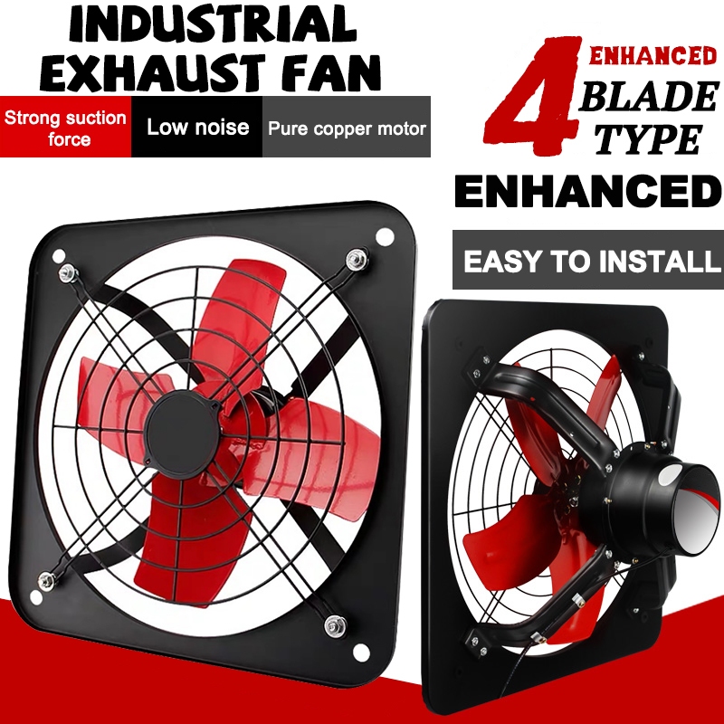Exhaust Fan 8-20 Inch Wall Type Light Duty Industrial kitchen ...