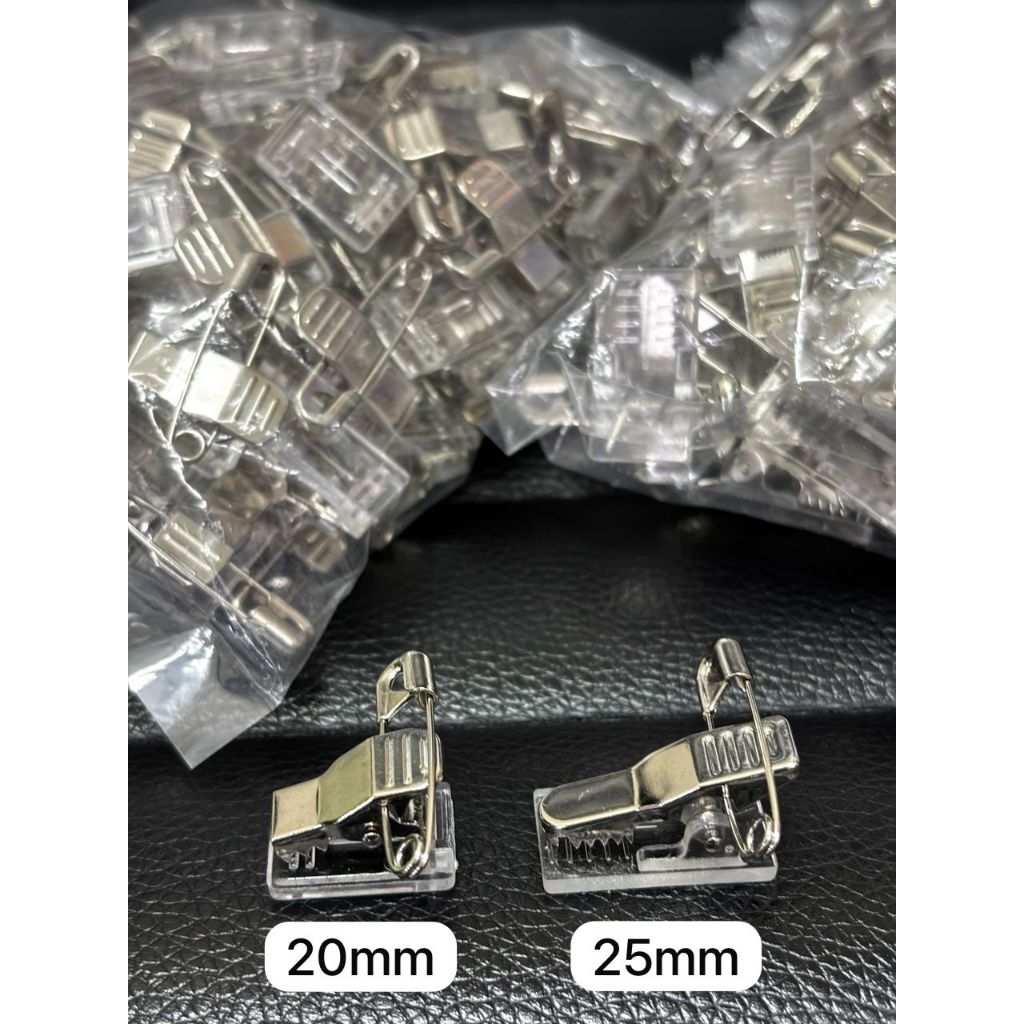 2 in Pin Clip#Clip+Pin / Chest Badge Pin Clip / Safety Pin for ID Card ...