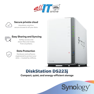 Synology DS223j NAS DiskStation 2-Bays NAS with Quad Core CPU similar with DS124