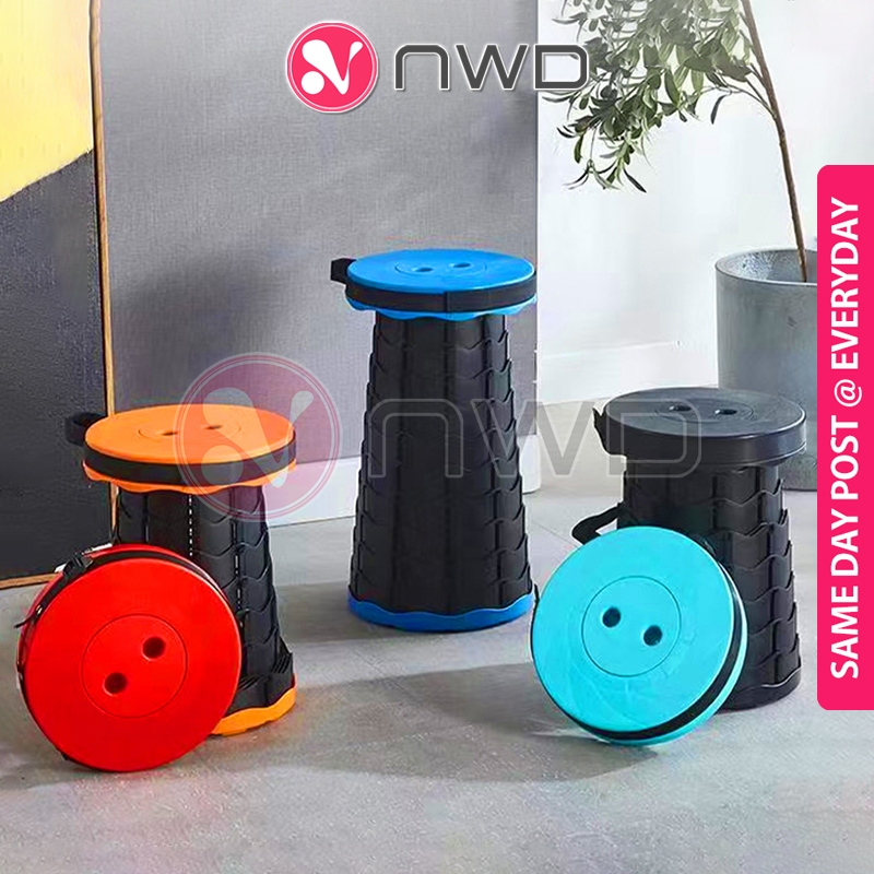 𝐄𝐗𝐓𝐄𝐍𝐃𝐀𝐁𝐋𝐄 》Telescopic Portable Stool Queue Seat Camping Picnic Fishing ...