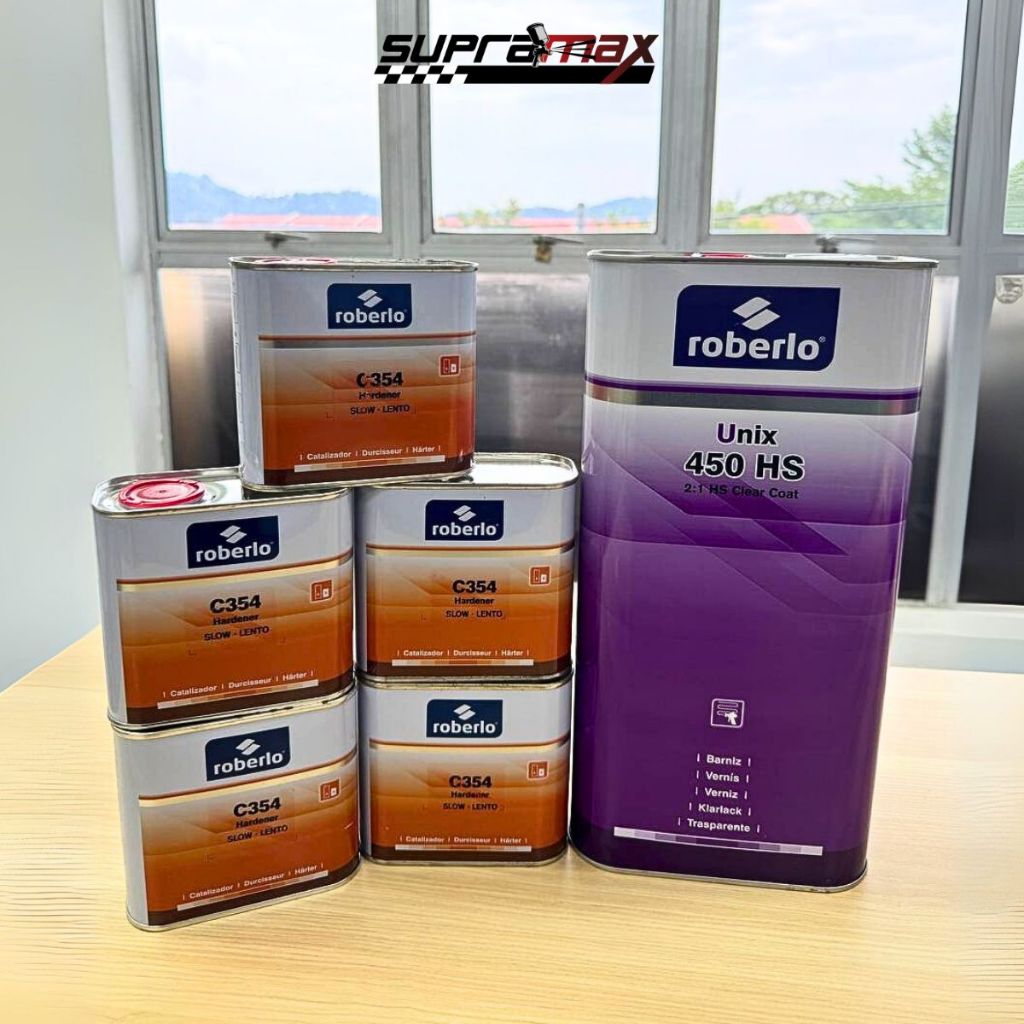 ROBERLO HS450 2K Acrylic Clearcoat + C354 Hardener | PU Spray Paint for ...