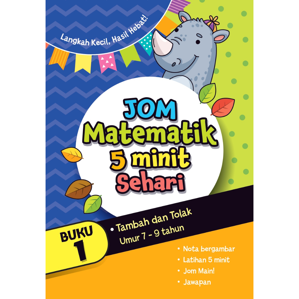 Pelangi Buku Aktiviti Jom Matematik 5 Minit Sehari (2025) | Shopee Malaysia