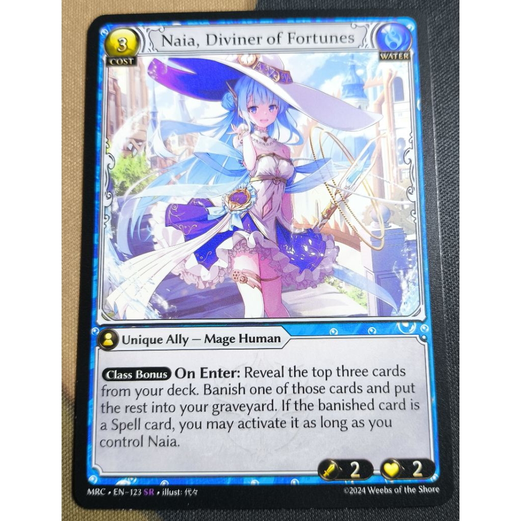 Grand Archive TCG! GATCG! Mercurial Heart! MRC EN-123 Naia