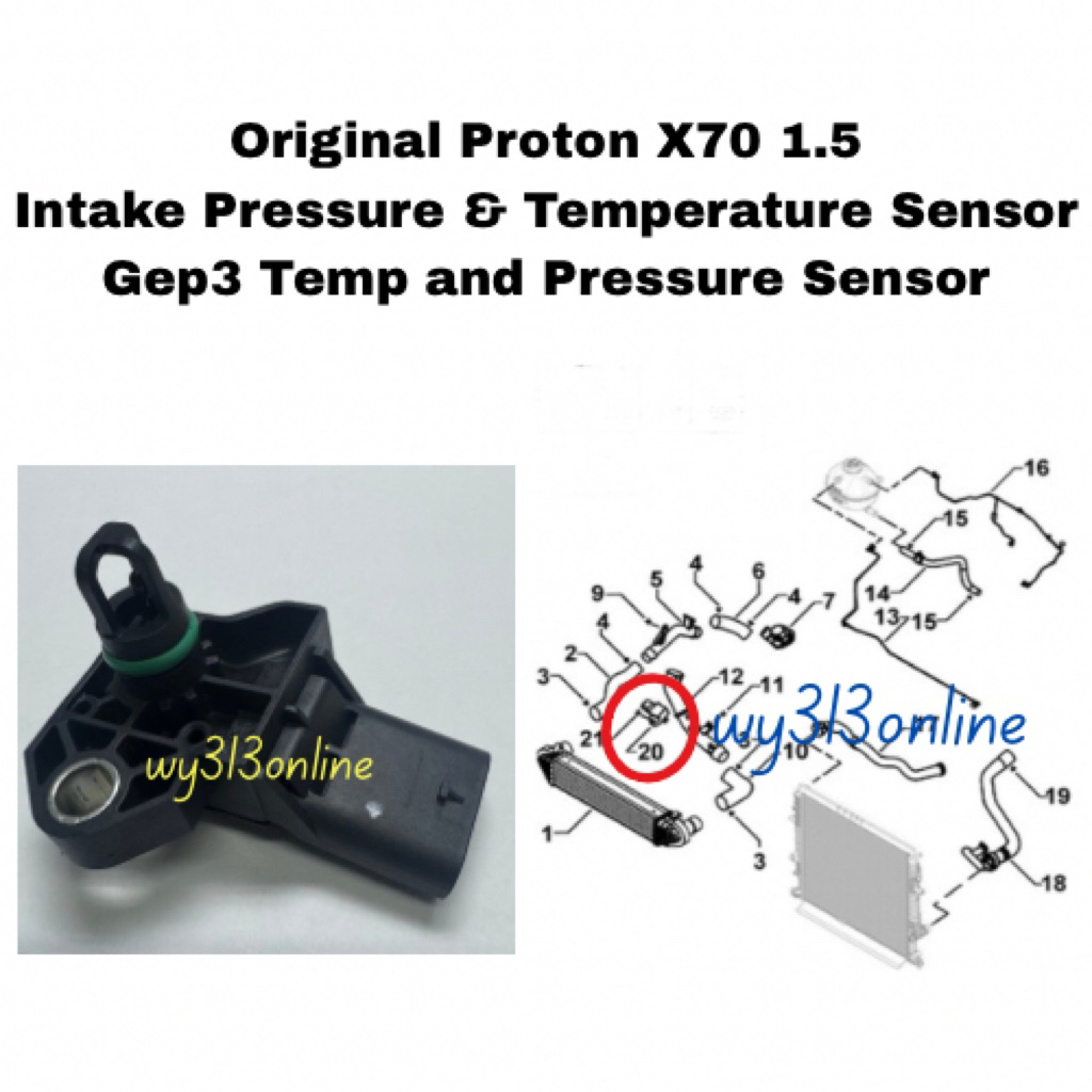 Original Proton X50 X70 1.5 S70 X90 Intake Pressure And Temperature ...