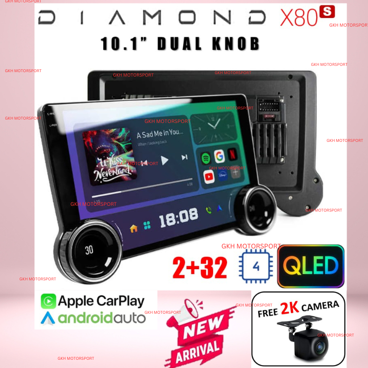 DIAMOND SERIES X80S CAR ANDROID PLAYER WITH DUAL KNOB 10
