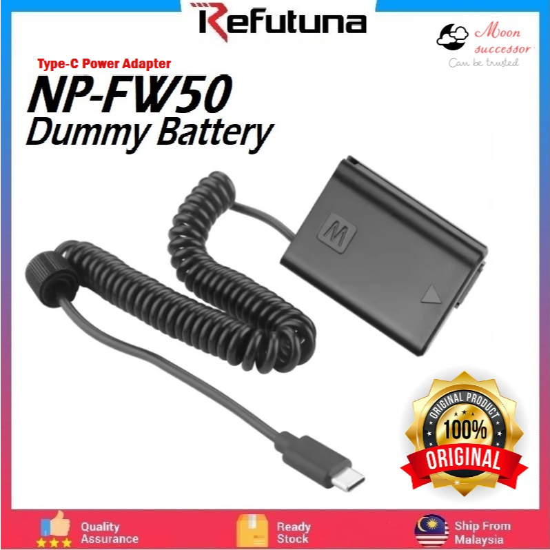 AC-PW20 USB-C Adapter NP-FW50 Dummy Battery Decoded NP-FW50 Battery USB ...