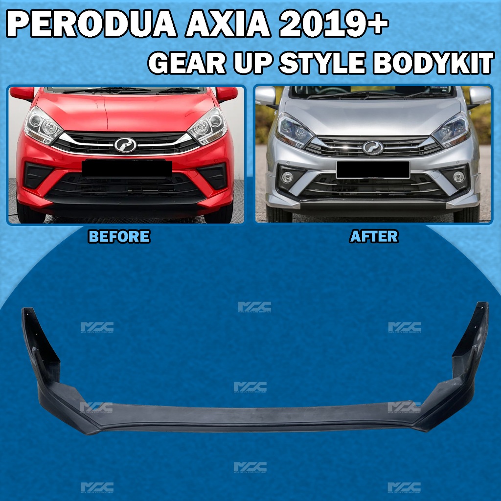 PERODUA AXIA 2019-2020 GEAR UP STYLE FULLSET BODYKIT AXIA G SPEC GU ...