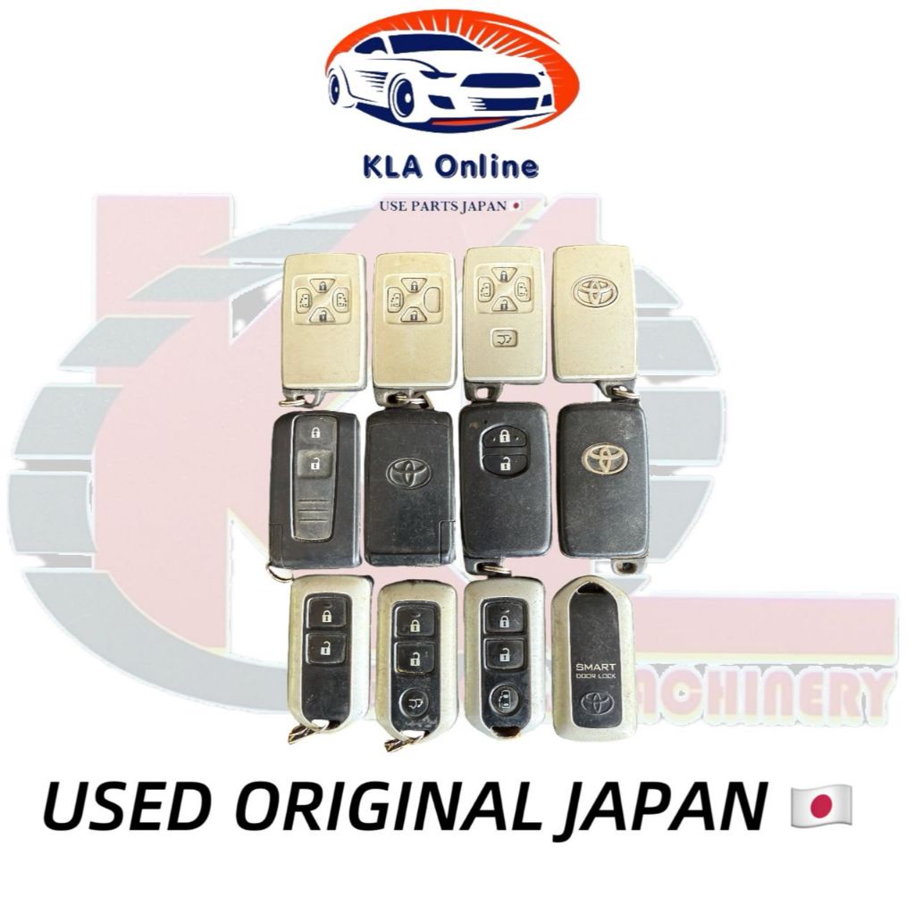 484.TOYOTA SMART KEY KEYLESS REMOTE (USED ORIGINAL JAPAN) | Shopee Malaysia